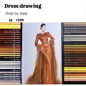 المستوى الثالث :رسم الفساتين الراقية